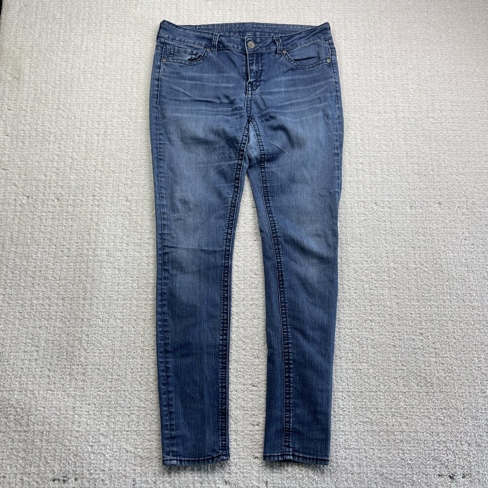 Buffalo David Bitton Skinny Jeans Women Light Blue Denim Pants Casual *Sz Read*